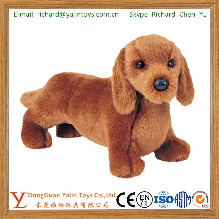 plush toy dog dachshund