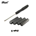 iRun Black 25mm Aglet Shoe Lace Tips for Sneakers Easy to Install Metal Aglet Tips Replacement End