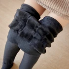 wholesale womens 560g warm thick fleece lined leggings