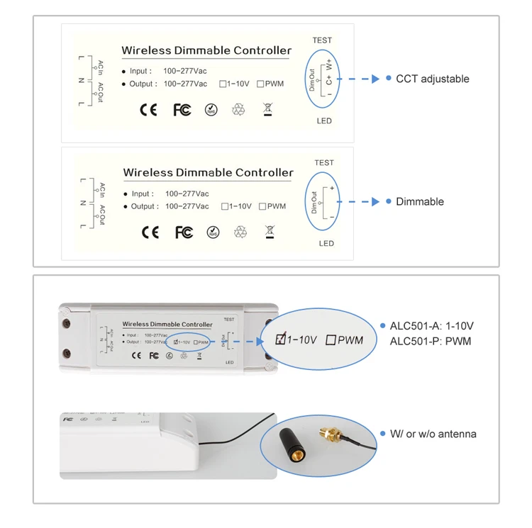 100-277v ac 0-10v or pwm smart zigbee controlled led dimmer controller timer 0-10v - ANKUX.COM
