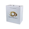 Custom White Paper Bag Personality Logo Gold Foil Stamping