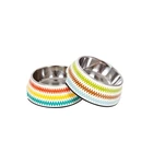 Pet Food Bowl Slow Feed Slow Down Eating Dog Pet Feeder Dog Food Bowl Melamine Pet Bowl