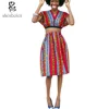 2019 New Design Latest Stylish African Women Crop Top Ankara Two Piece Skirt Set