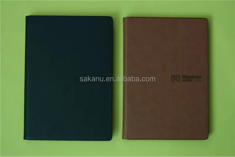 custom pu/pvc/leather hard cover diary notebook