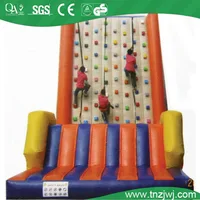 Soft And High Inflatable Climbing Wall
