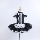 Performance Dance Belly Dance Skirt Black And White Dance Ballet Fancy Tutu Skirt Unique Style Belly Dance Dress