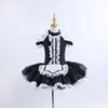 Black and white dance ballet fancy tutu skirt unique style belly dance dress