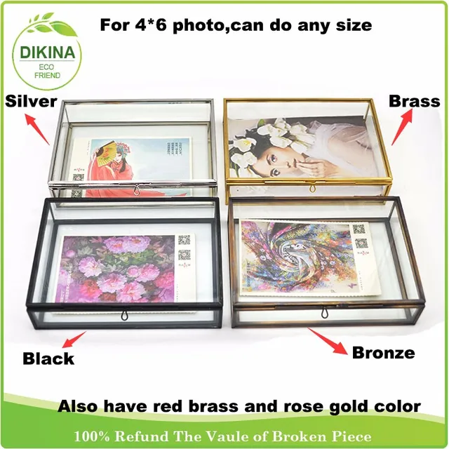 professinal manufacture wedding gifts wall art shadow box glass