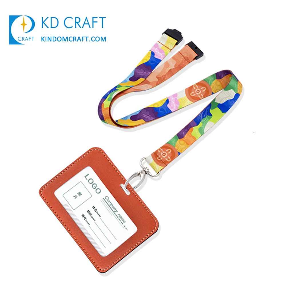 Wholesale custom logo silk screen print neck strap sublimation printing id card holder polyester lanyard for sale
