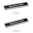 Metal , aluminum Gold, silver, black color sign holder with engraving plate door nameplate
