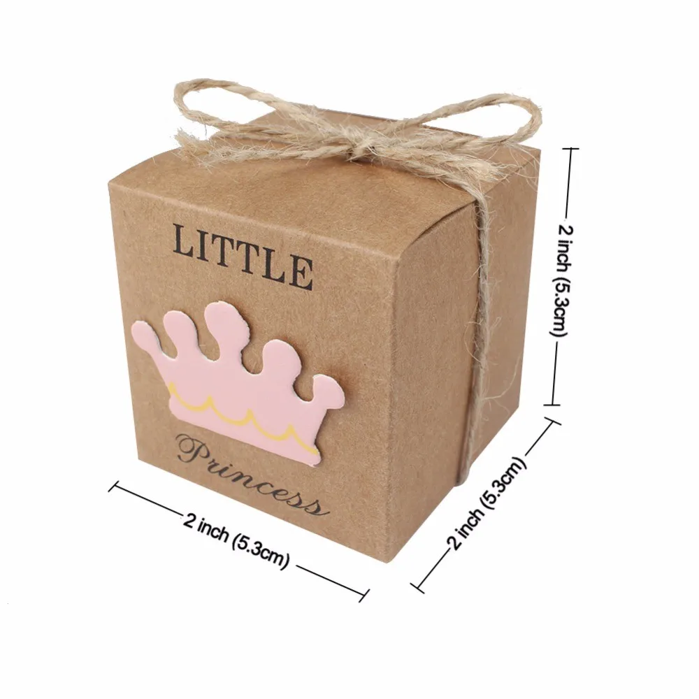 wedding party favor vintage gift small kraft paper candy box