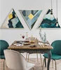 2019 new arrival multiple triangle canvas painting abstract ins style modern simple art picture art wall decoration