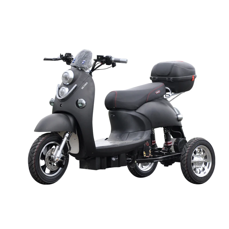 Low Price Adult Three 3 Wheel Trike Scooter 500W 800W Motor 2 Seat Germany Motorcycle Electric Tricycle for Women