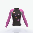 Bjj Rash guard Running Wear Long Sleeve Custom Printed Women Sublimation Compression Shirt