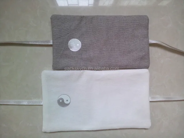 white recycled cotton gift bag with logo