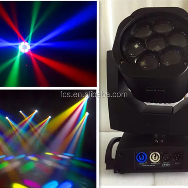 4in1 mini bee eye fancy stage light 7x15w led zoom moving head