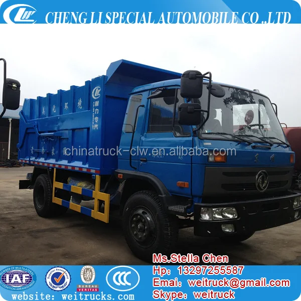 swing arm trash truck