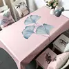 Fly-ash leaves wholesale waterproof cotton linen table cloth thick table cloth
