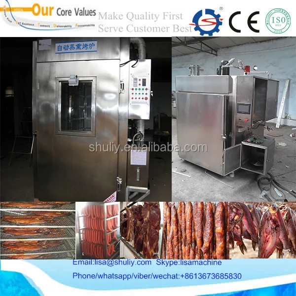 steam heated/electric smoked chicken equipment/smoked sausage