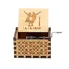 RTS Hand Crank Music Box Antique Wooden Carved Movie La La Land Music Box