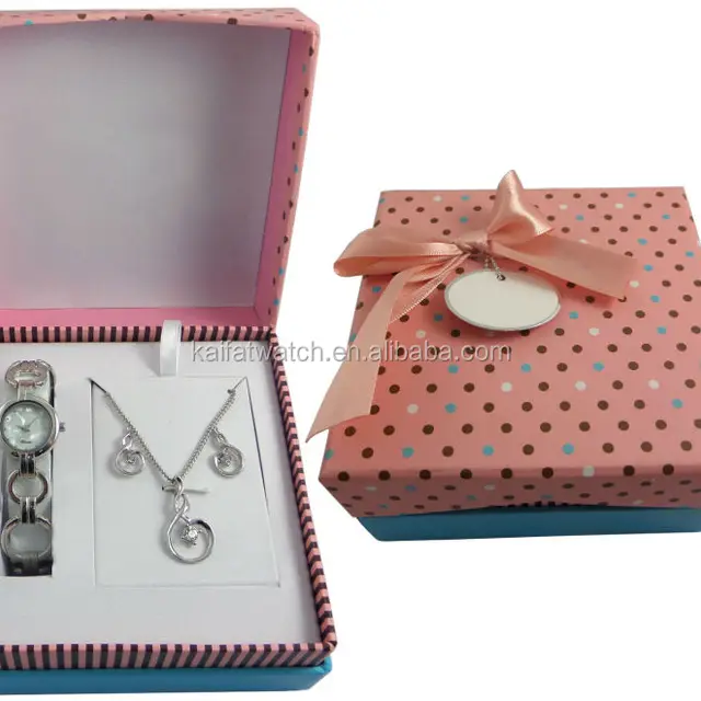 nice women jewelry watches sets gift boxes wholesale