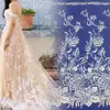 Guangzhou 100 percent clothing wedding dress bridal gown lace lace fabric ivory beaded lace fabric bridal