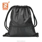 100% QC custom make 210D silkprinting waterproof nylon drawstring wine gift bag