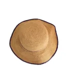 Wholesale Handmade Beach Summer Sun Caps Crochet Raffia Straw Portable Sun Hat for women
