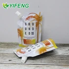 Transparent stand up spout pouch for drink/snack /drinking water plastic pouches doy pack Spout pouch with euro hole
