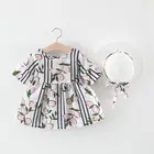 2019 New summer baby girls dress lace Fabric kids clothing for 3-8 year old 102867