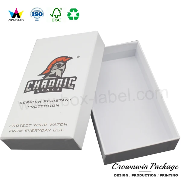 crownwin handmade rigid gift box with lid for packing shaver