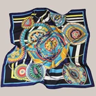New arrival lady odm oem promotion customer logo pocket silk scarf