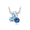 JewelryPalace 1.7ct Genuine Multi Swis London Blue Topaz Pendant Necklace 925 Sterling Silver 18 Inches Women Necklace Jewelry
