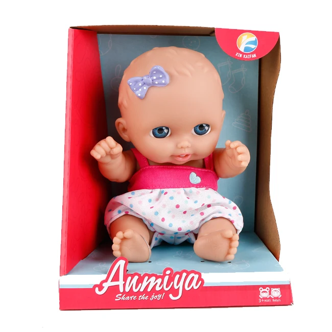 factory hot sell 20cm lifelike vinyl toy doll baby doll for