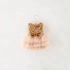 BKD baby girl Princess Frill Dress Children Wedding Summer dress