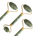 Hot selling machine slim facial massage roller skin face remove wrinkles under eye green facial jade roller