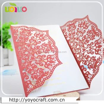 hot sale invitation cards paper love tree laser cut wedding