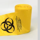 Square Bottom Bag Medical Waste Infectious Biohazard On Roll