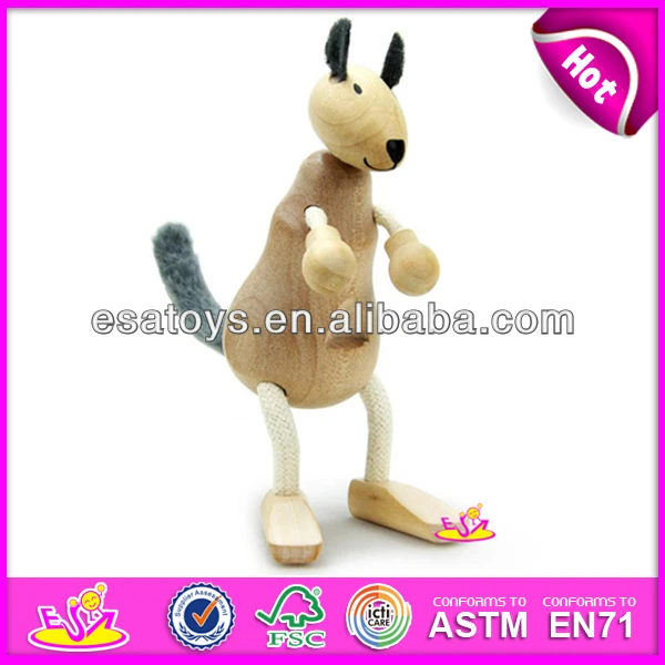 animal wooden doll toy,popular cute children wooden doll toy and