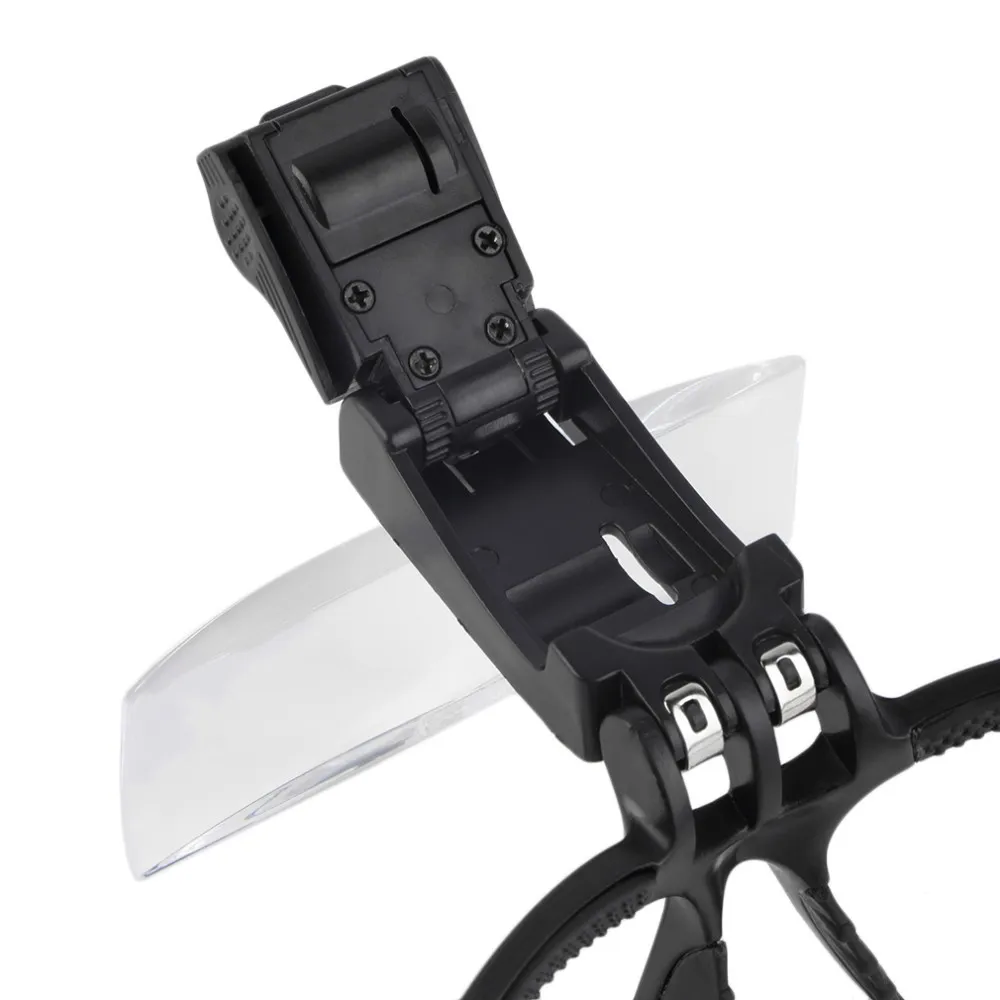 2017 new 3.5X Lens Adjustable Loupe Headband Magnifying Glass Magnifier with LED Magnifying Glasses Jeweler Watch Repair