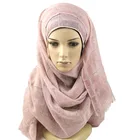 Best selling plaid cotton viscose hijab for scarf women hijab