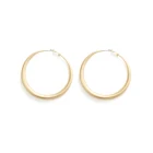 Eico Wholesale European Fashion Simple Earrings Gold Plated Big Hoop Drop Earrings For Women