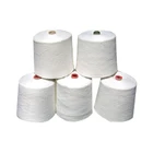 Cheap raw White polyester spun sewing yarn
