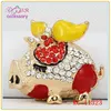 Whole sale pet pig rhinestone keychain, Chinese zodiac key chain