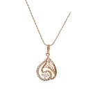 W-40002 xuping fashion jewelry 2019 new design hot sale special design rose gold pendant necklace for women