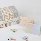 custom gold foil greeting card set with paper box