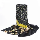 Hot Sale Turkish Georgette Chiffon Girls Dress Black and White Silk Shawl Scarf