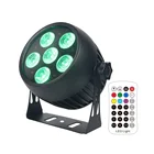 Outdoor IP65 Rechargeable Wash Par Can 6in1 RGBWAUV 6x18w IR Wireless DMX Battery Operated Waterproof LED Light