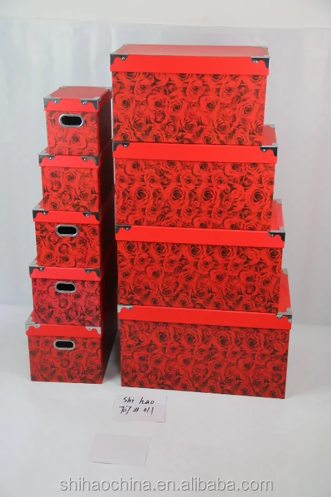 rose cardboard paper storage box with hole gift box,packaging