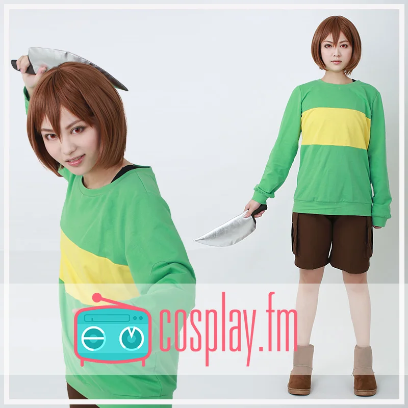 В наличии зеленый пуловер с изображением игры Undertale Chara, свитер, цвет...